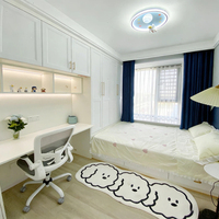 Ensemble de chambre à coucher multifonctionnel en tatami avec bureau et armoire, meubles de maison personnalisés