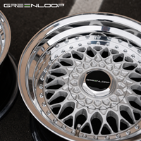 GREENLOOP Jantes forgées 3 pièces haute brillance pour voitures particulières 20 22 pouces 5x114.3 5x112 5x130 pour Mercedes BMW RR Benz