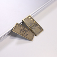 Etiqueta de logotipo personalizado de fundición de Metal para muebles, placa de logotipo de latón antiguo de alta gama, placa de etiqueta de metal para muebles