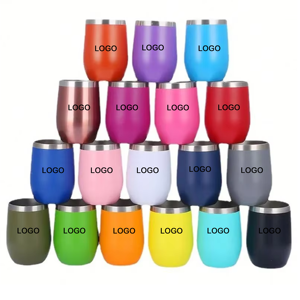 Thermos isotherme sous vide en acier inoxydable double paroi de 12 oz, design classique, mini tasse à café d'extérieur avec couvercle - Product Image 1