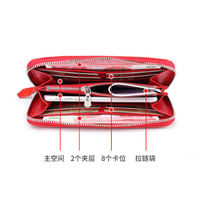 Dompet Ponsel Kulit PU Buaya Tinggi Wanita, Dompet Ponsel Kulit PU Gaya Panjang Kustom Multifungsi untuk Wanita