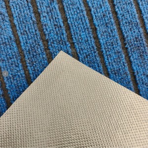Tapete de PVC a Rayas para Puerta, Rectangular, Delgado, Impermeable, para Uso Doméstico, Estilo Moderno, Tejido Plano, Revestimiento de PVC, Fácil de Limpiar - Product Image 3