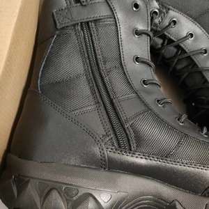 TSB12 High Quality Customized <b>Black</b> Outdoor <b>Working</b> <b>Boots</b> 1000D Oxford Fabric Sleeves with Side Zip - Product Image 5