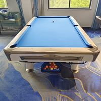 Mesa de Billar Americana de Lujo de Roble Macizo, Diseño de Sexta Generación, Rieles de Goma K55 para Club o Hogar