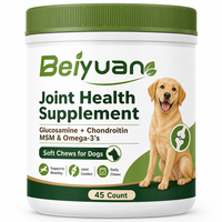 Friandises à mâcher pour la santé des articulations des chiens avec glucosamine, chondroïtine, MSM et oméga-3 pour la mobilité, le confort articulaire et le soutien quotidien