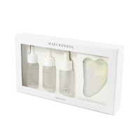 Coffret d'emballage de luxe écologique en carton rigide pour parfums et cosmétiques, avec gaufrage, pour flacons en verre vides de 50ml/100ml, crème visage et poudre libre