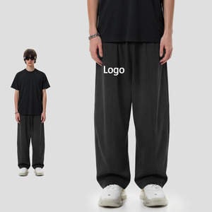 Doven 390 Gsm Vintage Flare Outdoor Sports Suit Gym <strong>Jogger</strong> <strong>Loose</strong> <strong>Fit</strong> Wide Leg Custom Logo <strong>Men</strong> Sweat Barrel Leg Pants - Product Image 1