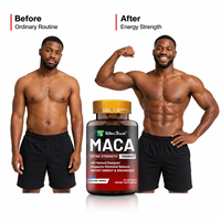 Maca Racine Énergie Comprimé Supplément Masculin Extrait de Racine de Ginseng Capsules Pour Hommes Femmes