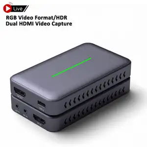 Dual HDMI LYC alta qualidade RGB HDR cor sem costura comutação ao vivo 4k 60 fps hdmi cartão de captura de vídeo