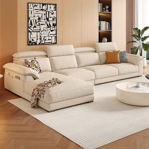 <span class=keywords><strong>Divano</strong></span> Modulare in Tessuto di Lusso Moderno per Soggiorno, con Schienale Mobile, in Velluto, Cotone <span class=keywords><strong>e</strong></span> Lino - Product Image 1