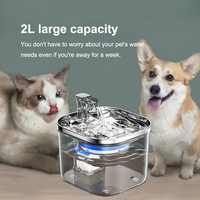 Fontaine à eau pour chat, ultra silencieuse, distributeur d'eau automatique, fontaine à eau pour animaux de compagnie, capacité de 2 L avec filtre