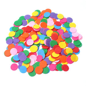 Cercles en feutre collant <span class=keywords><strong>de</strong></span> tissu blanc <span class=keywords><strong>de</strong></span> 1 \ "25mm en vrac 1000pcs formes découpées pour les projets d'artisanat <span class=keywords><strong>de</strong></span> bricolage - Product Image 2