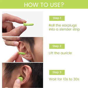 Bouchons d'oreille en mousse souple produit anti-<span class=keywords><strong>ronflement</strong></span> pour la construction <span class=keywords><strong>de</strong></span> blocage du sommeil - Product Image 4