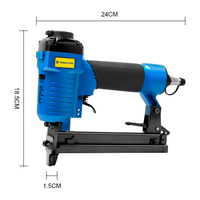 RONGPENG 425J Agrafeuse pneumatique professionnelle à couronne étroite Pistolet à clous pneumatique industriel de calibre 20 pour panneaux de dos de meubles