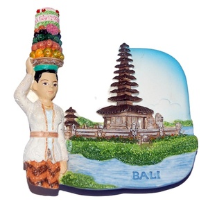 MUYU Magnete Da Frigorifero 3D Indonesia, Souvenir Di Viaggio In Poliresina, 5x7,8 Cm, Decorazione Per Casa E Cucina