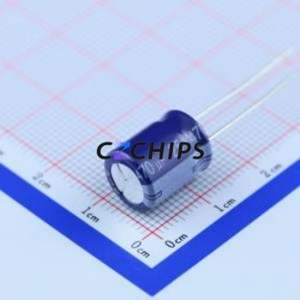 Condensador Electrolítico de Aluminio de Montaje Pasante ERZ1EM471G13OT, Componente de Montaje Pasante (THT), D10xL13mm 470uF 20% 25V 5mm - Product Image 2