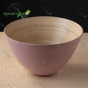 Bols à salade jetables en bambou naturel, personnalisés, écologiques, décoration de fête, décoration de cuisine, centre de table rustique, vase de table, décoration de pièce - Product Image 3