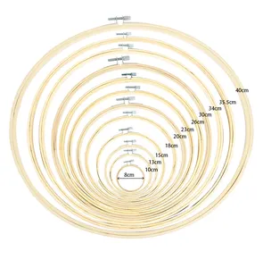 High Quality Environmentally Friendly Embroidery Hoop Bamboo Cross Stitch Frame