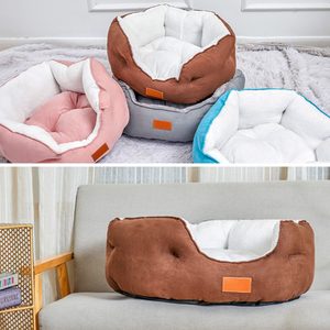 Beruhigendes Anti-Angst Hexagon Plüschtierbett Donut Kuschelbett für Kleine Hunde und Katzen zur Schlafverbesserung - Product Image 2