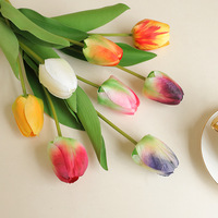 Bunga Tulip Sutra Real Touch Grosir, Bunga Artifisial Berkualitas Tinggi, Realistis untuk Dekorasi Rumah, Pernikahan, Natal