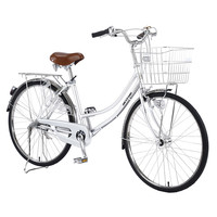 Vélo de ville pour femmes de haute qualité à prix bon marché de l'usine vélo de partage à la mode pour dame avec panier OEM 26 vélo vintage pour femmes