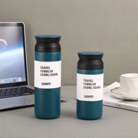 Tasse thermos en acier inoxydable à double couche transfrontalière avec élément sous vide Tasse à eau portable pour café pour couvercle de cadeaux d'affaires