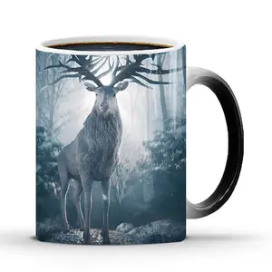 Taza <span class=keywords><strong>de</strong></span> Cerámica Ecológica con <span class=keywords><strong>Diseño</strong></span> Personalizado <span class=keywords><strong>de</strong></span> Fábrica, Taza <span class=keywords><strong>de</strong></span> Café Sensible al Calor con Cambio <span class=keywords><strong>de</strong></span> Color Mágico, Taza <span class=keywords><strong>de</strong></span> Té <span class=keywords><strong>de</strong></span> Alce Wapiti para Sublimación - Product Image 1