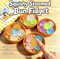 Mini boîte mystère surprise pour fête, jouet squishy TPR en forme de dumpling, réaliste, coloré, effet cristal, anti-stress, cadeau de fête, jouet fidget