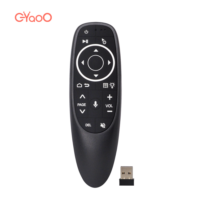 G10 G10S Pro Backlit Air Mouse with USB 2.4GHz Wireless Voice Control Air Fly Mouse Remote Control
