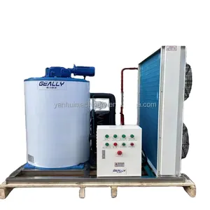 10 ton Flake Ice Machine Industrial Flake Ice Making Machine for Supermarket Fish Seafood Display