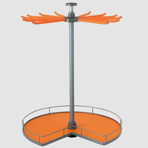 Cestino Rotante Multifunzionale CCH per Armadio, <span class=keywords><strong>Appendiabiti</strong></span> <span class=keywords><strong>ad</strong></span> <span class=keywords><strong>Angolo</strong></span> per Organizzazione Guardaroba - Product Image 2