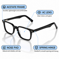 Lunettes de vue Lmamba QM33316, montures carrées vintage en acétate, logo personnalisé