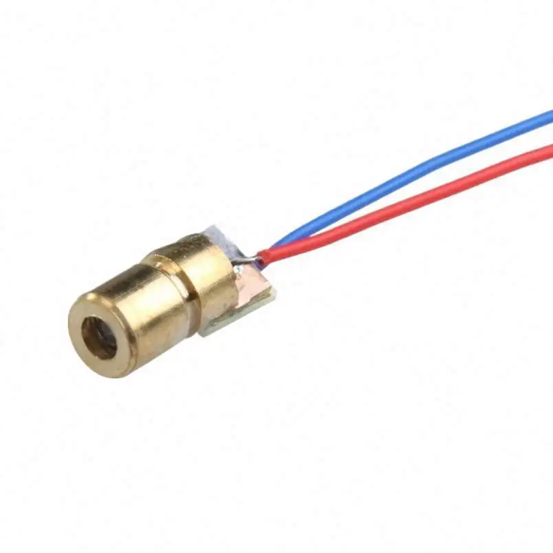 Mini Laser Diode 650nm 6mm 5V 5mW Adjustable Laser Dot Diode Module Red Copper Head