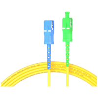1m (3ft) Fiber Patch Cable 1 Fiber SC UPC Simplex to SC APC Simplex Single Mode (OS2) Riser (OFNR) 2.0mm Tight-Buffered Yellow