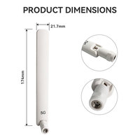 Antenne externe omnidirectionnelle 5.5dBi à gain élevé 5G 5.8GHz WiFi 6/7 RP-SMA Mâle pour routeur CPE 5G NR IoT sans fil