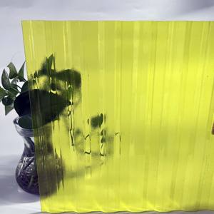 ソリッドPC耐久ボード1.5mm厚Uvプラスチック屋根パネルフレキシブルポリカーボネートエンボス加工段ボールシート - Product Image 4