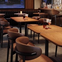 Ensemble table et chaises de café rétro, table et chaises de bistrot américain, table et chaises de restaurant, table et chaises de salle à manger commerciale