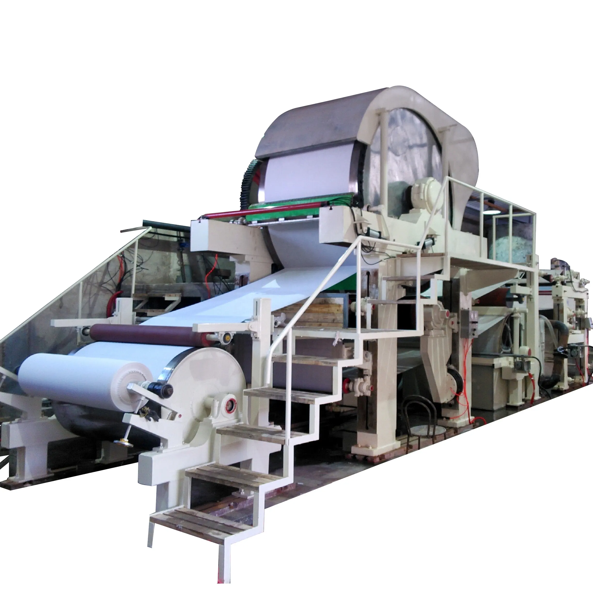 Línea de producción de papel higiénico, fabricación de fábrica, de residuos de papel reciclado