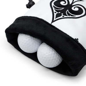Pochette de golf en nylon polyester haute densité avec doublure en cuir PU, sac à accessoires en peluche douce et durable pour les grossistes en articles de sport - Product Image 3