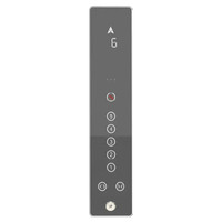 Panneau de commande de cabine d'ascenseur vertical (COP) avec affichage de l'étage et boutons de fonction