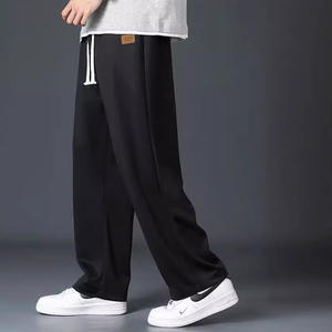 Nouveauté Pantalon de sport décontracté pour homme Designer Coupe ample et fine en soie glacée Taille mi-haute avec poche latérale - Product Image 3