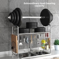 Égouttoir à vaisselle vertical MIXWARES en acier inoxydable 304 noir pour évier de cuisine, rangement pour vaisselle et ustensiles