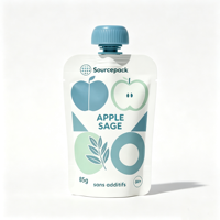 Pochettes écologiques en plastique avec bec verseur pour aliments liquides pour bébés, jus de fruits, boissons et emballages de boissons