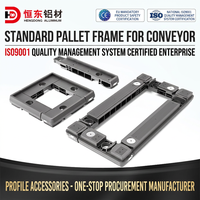 Chaîne de transmission synchrone à grande vitesse pour convoyeur de palettes standard, avec cadre antistatique en nylon plastique dédié