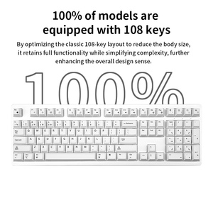 Bàn phím cơ học không tiếng ồn loại C có kích thước đầy đủ 108 phím thương hiệu Cherry Axis mới - Product Image 4