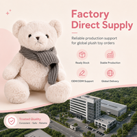Ours en peluche interactif AI Kumma F-201, jouet parlant alimenté par GPT, compagnon IA pour enfants, animal en peluche noir et marron 35 cm, expédition immédiate