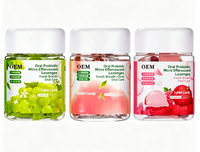 Comprimés buccaux probiotiques micro-effervescents à marque privée OEM, saveur pêche blanche, oolong et jasmin, pour une haleine fraîche