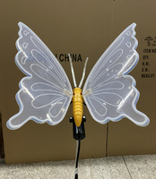 Lumières de sculpture LED papillon flottant, lumières animées pour jardin et allée, pour hôtel de luxe, villa, cour et décoration paysagère