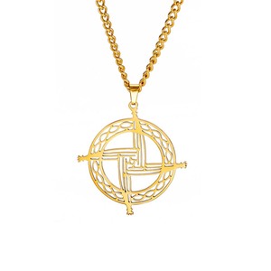 Giorno Brigid collana croce irlanda catena soprannaturale amuleto per donna uomo religione cristiana gioielli di moda gotica - Product Image 1