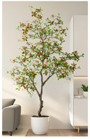 Vente en gros RTS : Grandes plantes artificielles de 2,5 m pour décoration intérieure, arbres à fleurs artificielles de qualité supérieure, pour mariages, maisons, hôtels, fleurs de printemps réalistes